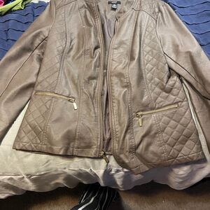 Brown Quilted Women's Jacket